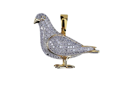 Hip Hop Pigeon Iced Out Pendant